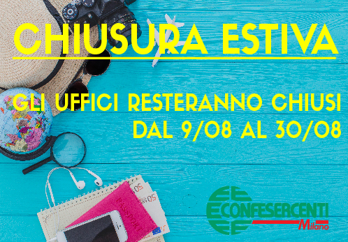 Chiusura estiva Confesercenti Milano