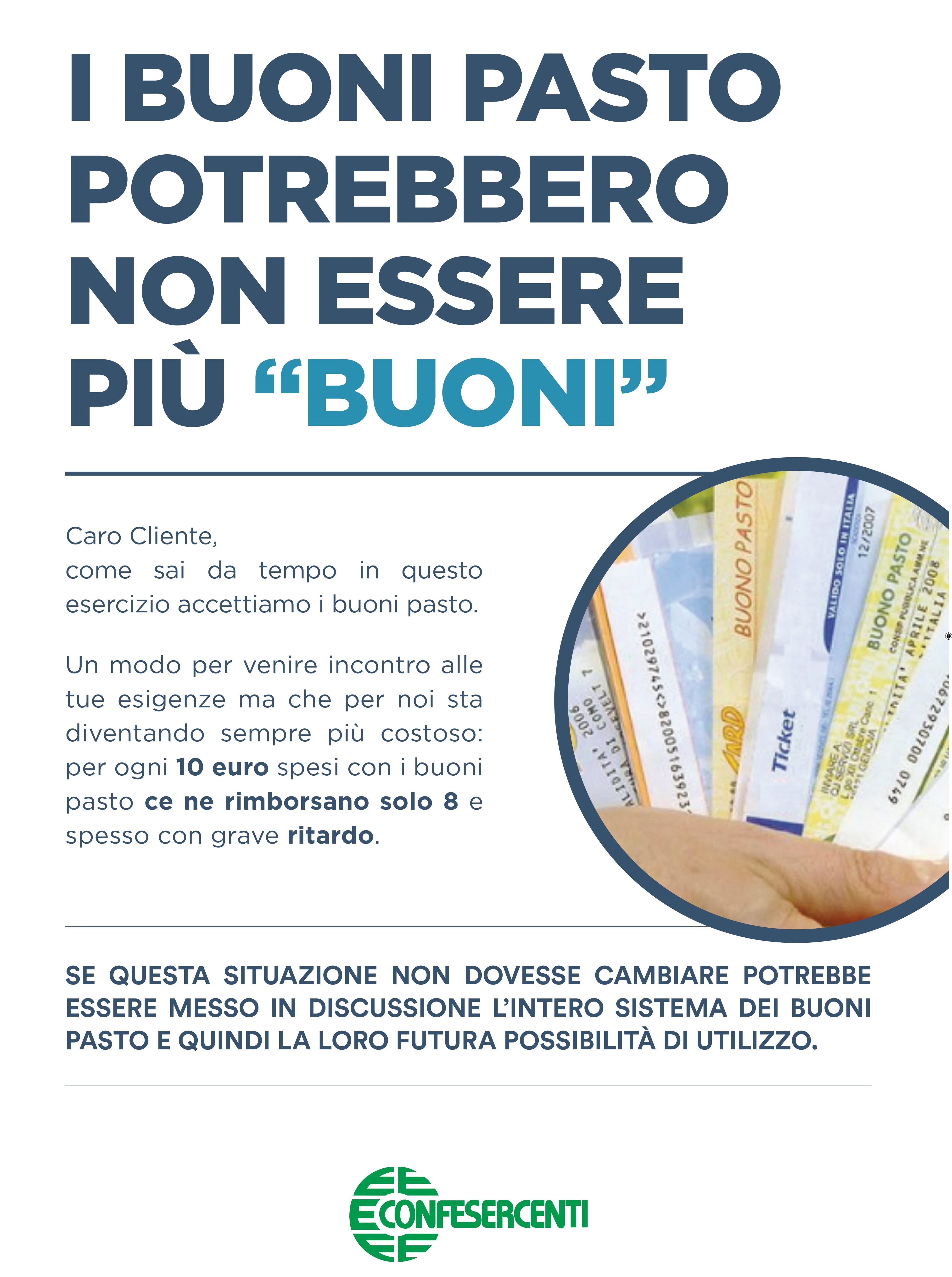 FIEPET - Confesercenti: disciplina dei buoni pasto