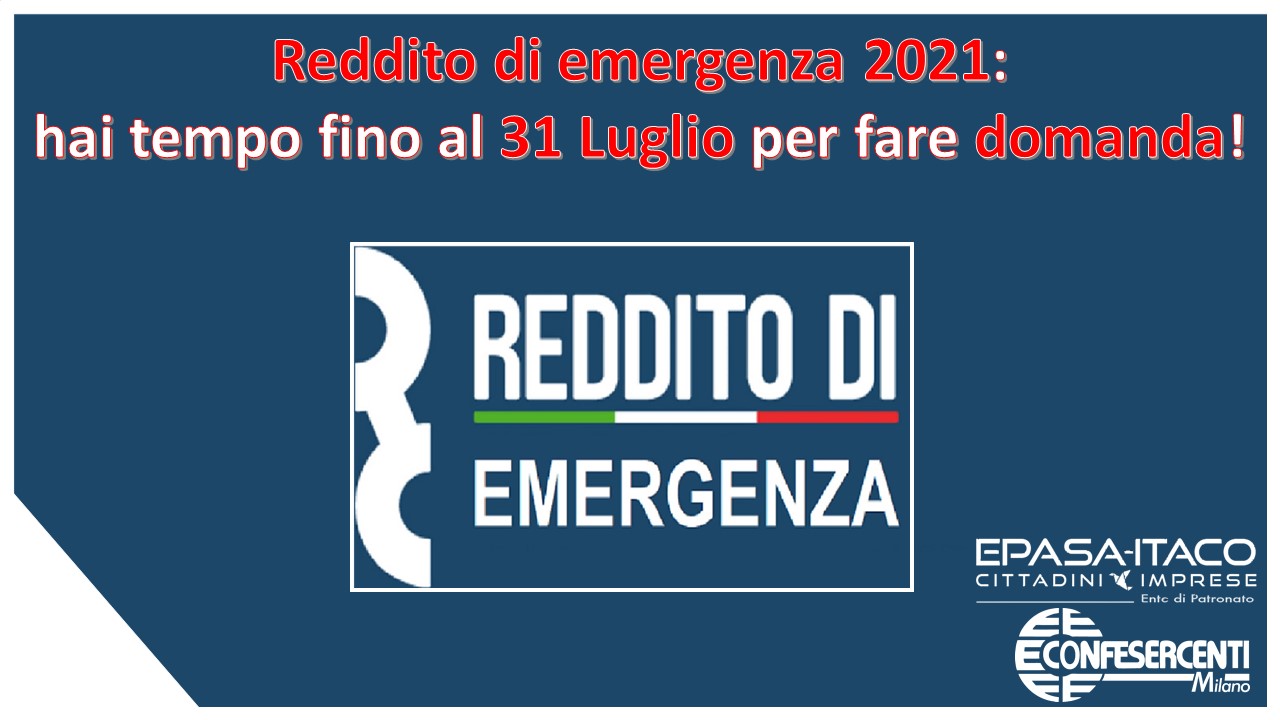 Reddito di emergenza 2021: c'è tempo fino al 31 luglio per le famiglie in difficoltà!